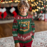 Teacher Christmas Ugly Christmas Sweater I Teach The Smartest Cookies Gingerbread Man Students - Wonder Print Shop