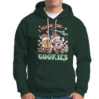 Teacher Christmas Hoodie I Teach The Smartest Cookies Retro Groovy Xmas Cookies - Wonder Print Shop