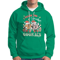Teacher Christmas Hoodie I Teach The Smartest Cookies Retro Groovy Xmas Cookies - Wonder Print Shop