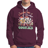 Teacher Christmas Hoodie I Teach The Smartest Cookies Retro Groovy Xmas Cookies - Wonder Print Shop