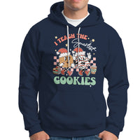 Teacher Christmas Hoodie I Teach The Smartest Cookies Retro Groovy Xmas Cookies - Wonder Print Shop
