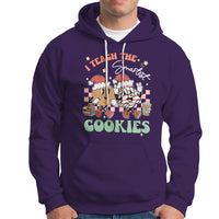 Teacher Christmas Hoodie I Teach The Smartest Cookies Retro Groovy Xmas Cookies - Wonder Print Shop