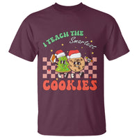 Teacher Christmas T Shirt I Teach The Smartest Cookies Retro Groovy Xmas Cookies - Wonder Print Shop