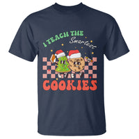 Teacher Christmas T Shirt I Teach The Smartest Cookies Retro Groovy Xmas Cookies - Wonder Print Shop