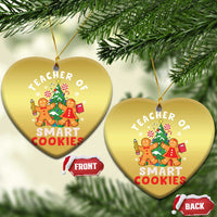 Teacher of Smart Cookies Christmas Gingerbread Man Christmas Ornament Teacher of Smart Cookies - Wonder Print Shop