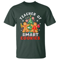 Teacher of Smart Cookies Christmas Gingerbread Man T Shirt - Wonder Print Shop
