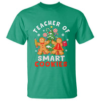 Teacher of Smart Cookies Christmas Gingerbread Man T Shirt - Wonder Print Shop