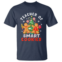 Teacher of Smart Cookies Christmas Gingerbread Man T Shirt - Wonder Print Shop