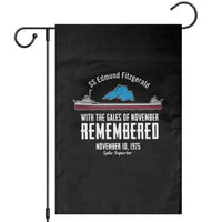 SS Edmund Fitzgerald Gales of November Tribute Garden Flag Lake Superior Shipwreck Memorial - Wonder Print Shop