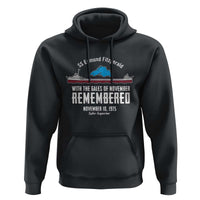 SS Edmund Fitzgerald Gales of November Tribute Hoodie Lake Superior Shipwreck Memorial - Wonder Print Shop