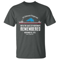 SS Edmund Fitzgerald Gales of November Tribute T Shirt Lake Superior Shipwreck Memorial - Wonder Print Shop