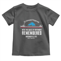 SS Edmund Fitzgerald Gales of November Tribute Toddler T Shirt Lake Superior Shipwreck Memorial - Wonder Print Shop