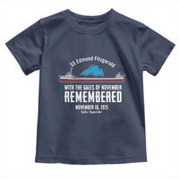 SS Edmund Fitzgerald Gales of November Tribute Toddler T Shirt Lake Superior Shipwreck Memorial - Wonder Print Shop