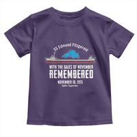 SS Edmund Fitzgerald Gales of November Tribute Toddler T Shirt Lake Superior Shipwreck Memorial - Wonder Print Shop
