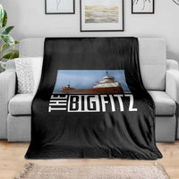 The Big Fitz Tribute Throw Blanket SS Edmund Fitzgerald Freighter Design for Great Lakes History - Wonder Print Shop