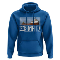 The Big Fitz Tribute Hoodie SS Edmund Fitzgerald Freighter Design for Great Lakes History - Wonder Print Shop