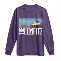 The Big Fitz Tribute Long Sleeve Shirt SS Edmund Fitzgerald Freighter Design for Great Lakes History - Wonder Print Shop