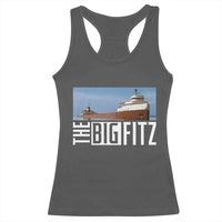 The Big Fitz Tribute Racerback Tank Top SS Edmund Fitzgerald Freighter Design for Great Lakes History - Wonder Print Shop