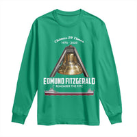 Edmund Fitzgerald 50th Anniversary Tribute Long Sleeve Shirt Chimes 29 Times 1975 2025 Memorial - Wonder Print Shop
