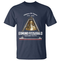 Edmund Fitzgerald 50th Anniversary Tribute T Shirt Chimes 29 Times 1975 2025 Memorial - Wonder Print Shop