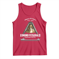Edmund Fitzgerald 50th Anniversary Tribute Tank Top Chimes 29 Times 1975 2025 Memorial - Wonder Print Shop