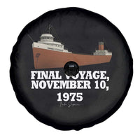 SS Edmund Fitzgerald Final Voyage Tribute Spare Tire Cover November 10 1975 Lake Superior Memorial - Wonder Print Shop