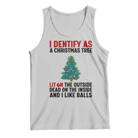 I Identify as a Christmas Tree Tank Top Funny Lit and Dead Inside Holiday Humor - Wonder Print Shop