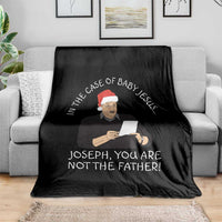 Funny Christmas Jesus Paternity Test Throw Blanket Joseph You Are Not the Father Holiday Humor - Wonder Print Shop