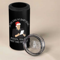 Funny Christmas Jesus Paternity Test 4 in 1 Can Cooler Tumbler Joseph You Are Not the Father Holiday Humor - Wonder Print Shop