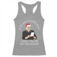 Funny Christmas Jesus Paternity Test Racerback Tank Top Joseph You Are Not the Father Holiday Humor - Wonder Print Shop