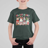 Funny Silent Night Nurse Christmas T Shirt For Kid Festive Meds and Holiday Medical Humor - Wonder Print Shop