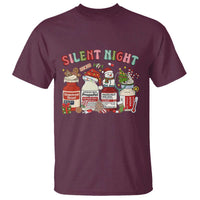 Funny Silent Night Nurse Christmas T Shirt Festive Meds and Holiday Medical Humor - Wonder Print Shop
