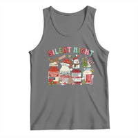 Funny Silent Night Nurse Christmas Tank Top Festive Meds and Holiday Medical Humor - Wonder Print Shop