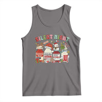 Funny Silent Night Nurse Christmas Tank Top Festive Meds and Holiday Medical Humor - Wonder Print Shop