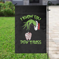 Funny Dental Christmas Garden Flag I Know You Didnt Floss Dentist Holiday Humor - Wonder Print Shop