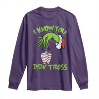 Funny Dental Christmas Long Sleeve Shirt I Know You Didnt Floss Dentist Holiday Humor - Wonder Print Shop