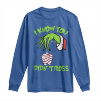 Funny Dental Christmas Long Sleeve Shirt I Know You Didnt Floss Dentist Holiday Humor - Wonder Print Shop