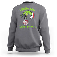Funny Dental Christmas Sweatshirt I Know You Didnt Floss Dentist Holiday Humor - Wonder Print Shop