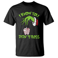 Funny Dental Christmas T Shirt I Know You Didnt Floss Dentist Holiday Humor - Wonder Print Shop
