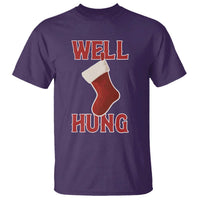 Funny Christmas Stocking T Shirt Well Hung Naughty Holiday Inappropriate Humor - Wonder Print Shop