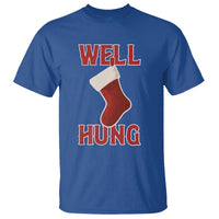 Funny Christmas Stocking T Shirt Well Hung Naughty Holiday Inappropriate Humor - Wonder Print Shop