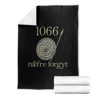 1066 Never Forget Throw Blanket Battle of Hastings Old English Anglo Saxon Warrior Medieval Shield - Wonder Print Shop