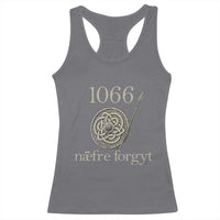 1066 Never Forget Racerback Tank Top Battle of Hastings Old English Anglo Saxon Warrior Medieval Shield - Wonder Print Shop