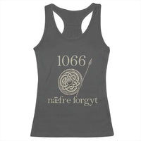 1066 Never Forget Racerback Tank Top Battle of Hastings Old English Anglo Saxon Warrior Medieval Shield - Wonder Print Shop