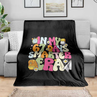 In My 67 Days Smarter Era Throw Blanket Cute Retro 6 7 Days of School Six Seven Meme - Wonder Print Shop