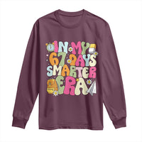 In My 67 Days Smarter Era Long Sleeve Shirt Cute Retro 6 7 Days of School Six Seven Meme - Wonder Print Shop