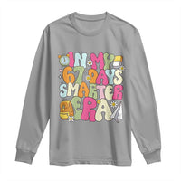 In My 67 Days Smarter Era Long Sleeve Shirt Cute Retro 6 7 Days of School Six Seven Meme - Wonder Print Shop