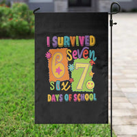 I Survived 67 Days of School Garden Flag Funny 6 7 Six Seven Chaos Survivor for Students Teachers - Wonder Print Shop