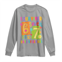 I Survived 67 Days of School Long Sleeve Shirt Funny 6 7 Six Seven Chaos Survivor for Students Teachers - Wonder Print Shop