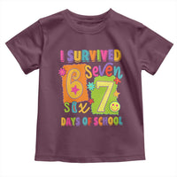 I Survived 67 Days of School Toddler T Shirt Funny 6 7 Six Seven Chaos Survivor for Students Teachers - Wonder Print Shop